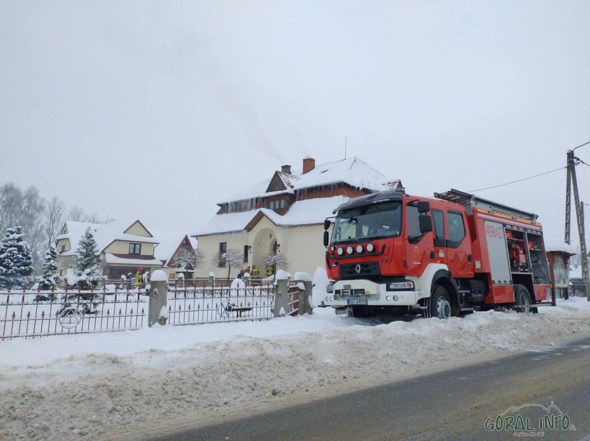 Pożar na plebanii w Miętustwie